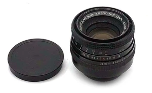 MC Pancolar auto 1.8/50mm BLACK German Carl Zeiss Jena lens with M42 screw mount - Picture 1 of 5