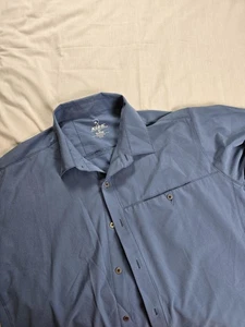 Kuhl Hemd Herren Extra Large Blau Kurzarm Knopfleiste Tufflex Stretch Wandern - Bild 1 von 10