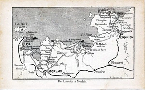29 Morlaix 1902 pt. carte orig. + guide (24 p.) St-Jean du-Doigt St-Pol-de-Léon - Picture 1 of 4