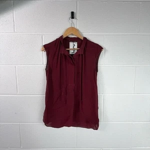 Vince Blouse / Size XS / Womens / Red / Silk - Picture 1 of 8
