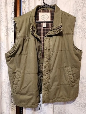 St John's Bay Mens XL Vest Full Zip Pockets - Image 1 of 4