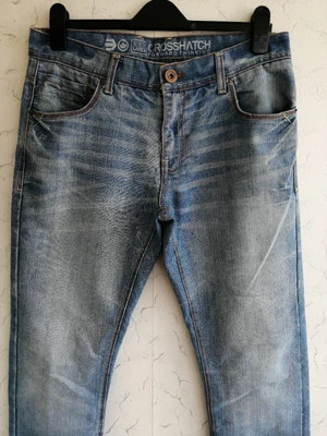 Pantalones de mezclilla CROSSHATCH para hombre azules calce recto cintura 32 pulgadas interior pierna 32 pulgadas usados justos Foto 1 de 4