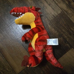 Juguete suave Build A Bear BAB Raptor dinosaurio rojo peluche de 16" de alto - Imagen 1 de 10