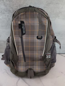 JanSport Agave 32 Rucksack braun & orange kariert BioVent Laptop Wandern Outdoor - Bild 1 von 11