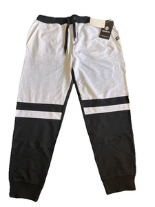 Akademiks Pantaloni Felpati Uomo Taglia: 2XL Colore: Nero/Bianco - Foto 1 di 8