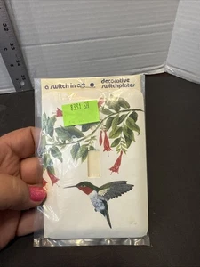 Vintage Kolibri Lichtschalter Metallplatte 5/3,5" eine Schraube - Bild 1 von 6