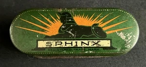 SPHINX SPARK PLUG TIN VINTAGE AUTOMOBILIA MOTORIST MOTOR CAR GARAGE DISPLAY CAN - Picture 1 of 7