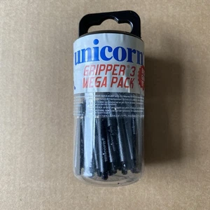 Unicorn Gripper 3 Dart Stems - Medium 44mm - Black Nylon - 15 Sets (45) Shafts - Picture 1 of 8