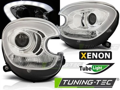 coppia fari anteriori MINI COUNTRYMAN R60 10-17 CROMO LED Tube light XENON D1S - Immagine 1 di 2