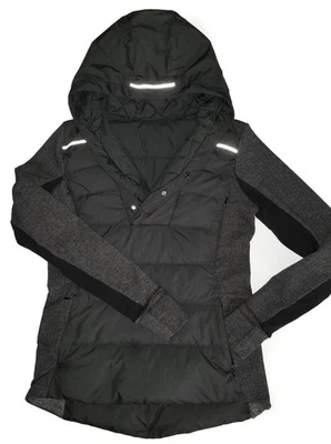 Chaqueta Pullover Lululemon Fluff Off Plumón de Ganso 800 Relleno Espiga Puffer Talla 8 Foto 1 de 4