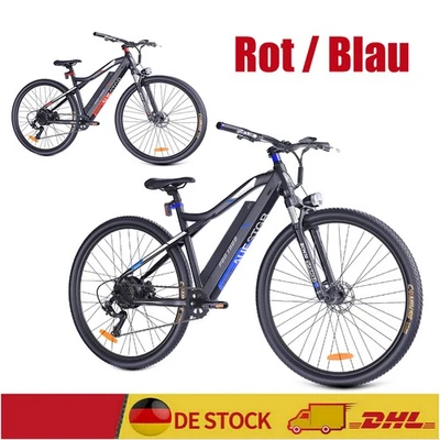 Elektrofahrrad Shimano 9-Gang 27,5 Zoll 60KM LCD Display  E-Citybike - Bild 1 von 4