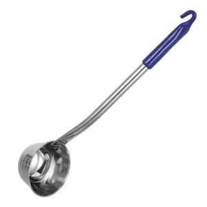  Scopa acqua manico lungo acciaio inox mestolo tazza cucchiaio metallo appeso porridge - Foto 1 di 9