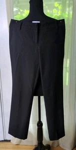 New York & Company Women's Petite 6P Straight Leg Dress Pants, Black - Picture 1 of 8
