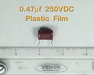 0,47uf 250 V Radial Polyester Film Kondensator, Menge 50 - Bild 1 von 1
