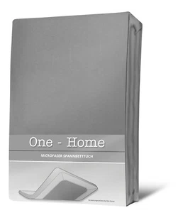 Spannbettlaken grau 90x200 cm - 100x200 cm Microfaser Spannbetttuch - Bild 1 von 5