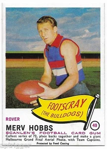 1966 Scanlens (49) Merv HOBBS Footscray { Mint } - Picture 1 of 1