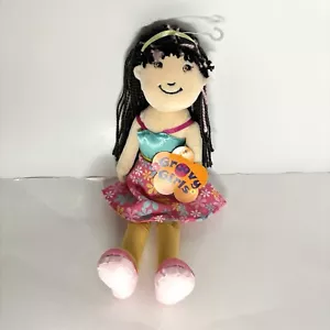 Manhattan Toy Groovy Girls Suki Black Hair 14" Doll Plush Sundress Ballet Tags - Picture 1 of 10