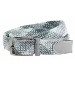 WALTER HAGEN MENS PLAID STRETCH GOLF BELT SIZE L 38/40” Stingray Gray NWT - Picture 1 of 3