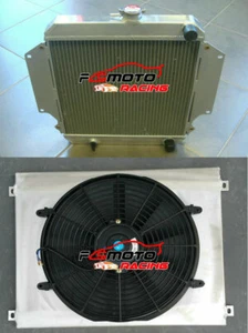 Aluminum Radiator+Shroud+Fan For 1984-1998 SUZUKI Chevy Samurai SJ413 SJ410 1.3L - Foto 1 di 8