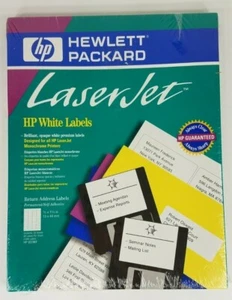 NIP HP Laser Jet white blank inkjet address labels HP92296F 2000 total Sealed - Picture 1 of 9