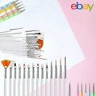 20 PCS Gel Nail Art Brushes Set Acrylic Dotting Pen Painting Polish Brushes Tool