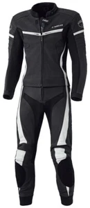 Men's Motorcycle Leather Suit 62 - -HELD- Spire Two Piece Racing Black White - Picture 1 of 3