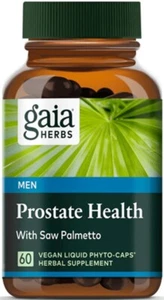 Gaia Herbs Prostate Health Liquid Phyto-Caps 60 -  Saw Palmetto + Nettle Root - Picture 1 of 1
