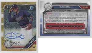 2019 Bowman Chrome Prospect Gold Shimmer Refractor /50 Derian Cruz #CPA-DC Auto