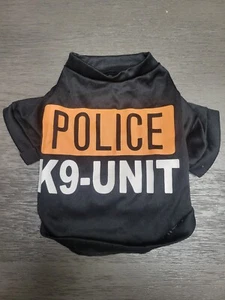 Dog apparel-Dog T-Shirt Police Dog K-9 Unit-Extra Small - Picture 1 of 9