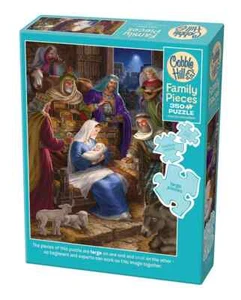 Holy Night 350 Piece Family Jigsaw Puzzle Cobble Hill New - Picture 1 of 3