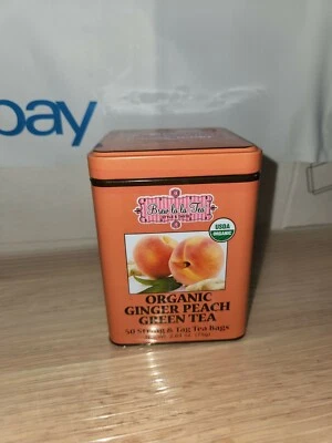 Té verde Brew La La Tea estilo y sabor orgánico jengibre melocotón 50 bolsas 2,64 oz. (75g Foto 1 de 4