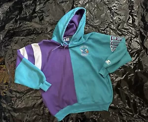 Starter Hoodie Pullover Charlotte Hornets Size L NBA 🏀🏀 Retro Vintage Hornets - Bild 1 von 11