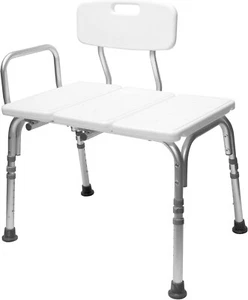 Carex Shower Bench and Shower Chair with height adjustable legs - Picture 1 of 6