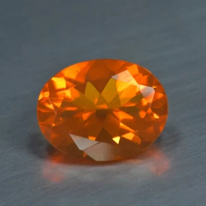 1,33 Karat Oval_Exquisit unbehandelter ""AAA"" Qualität orange Feueropal_Mexiko - Bild 1 von 1