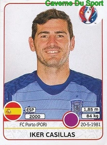 353 IKER CASILLAS ESPANA SPANIEN FC.PORTO STICKER EURO 2016 PANINI - Bild 1 von 1