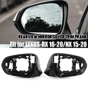 Pair Side Rear View Mirror Housing Covers Frame For Lexus 2016 2017~2020 RX & NX - Imagen 1 de 10