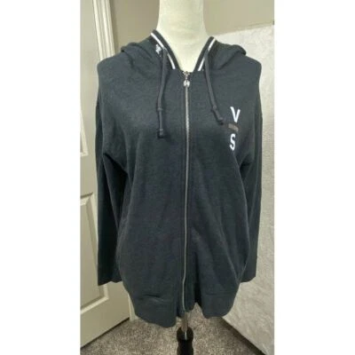 Victoria's Secret VS Sport Cremallera Completa Sudadera con Capucha Borde de Lentejuelas Informal Sudadera M Foto 1 de 4