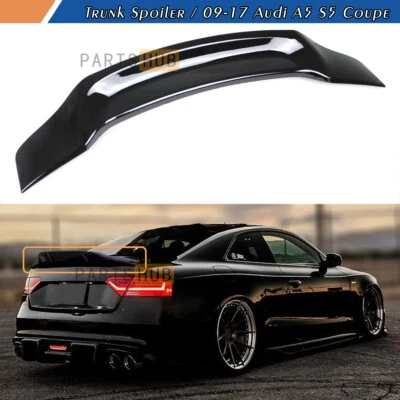 Alerón de maletero negro brillante estilo RT Highkick Duckbill RT para Audi A5 S5 B8 09-17 Foto 1 de 4
