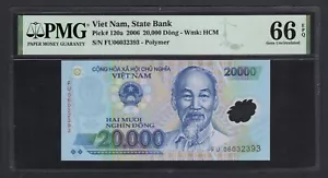 Viet Nam 20000 Dong 2006 P120a Uncirculated Grade 66 - Picture 1 of 2