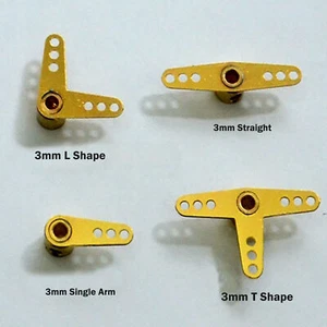 For RC Ship Boat Model Parts Accessories 3MM Metal Rudder Rocker Arm Upgrade Kit - Picture 1 of 6