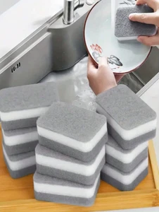 5pcs High-Density Kitchen Sponges - Dual-Layer Dishwashing Scrub Pads-NEW - Picture 1 of 8