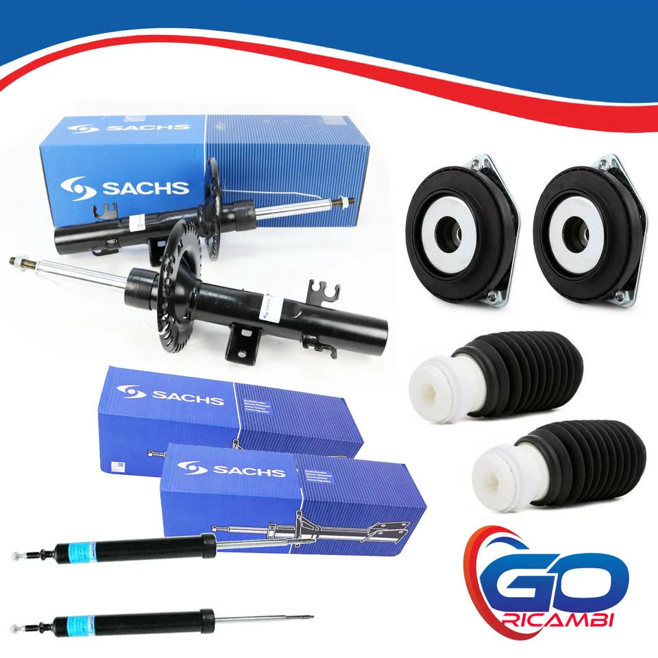 KIT 4 AMMORTIZZATORI COMPLETO + SUPPORTI + TAMPONI MERCEDES CLASSE A W169  - Immagine 1 di 4
