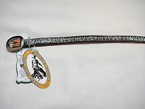 Nuevo Arnés Cuero Collar Perro Manchas Floral Tooled Pistola Metal Western Bling Rodeo - Imagen 1 de 7