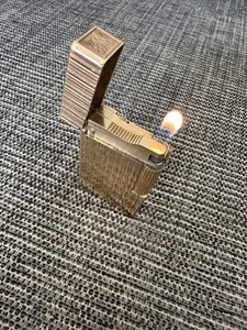Gold St Dupont Lighter, Vintage Working Dupont Lighter, Gold Lighter - Picture 1 of 8