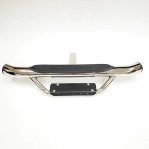 36" Long 2" Receiver Trailer Tow Hitch Bar Drop Step Chrome Truck Bed Universal - Picture 1 of 9