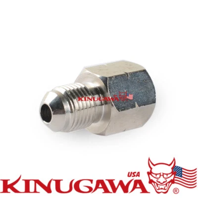 Fuel Fitting Adapter 6AN male to M14x1.5mm Female Inverted flare For TOYOTA - Image 1 of 3