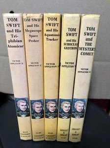 Lot of 5-Vintage TOM SWIFT JR ADVENTURES Victor Appleton Hardcover Books 1960s - Imagen 1 de 4
