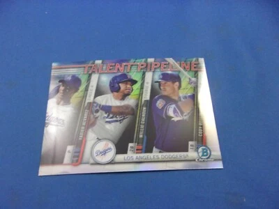 Cody Bellinger Alvarez Calhoun Talent Pipeline Bowman Chrome 2017 Dodgers - Image 1 of 2