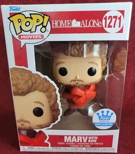 Funko Pop! Movies Home Alone Marv with Bow #1271 Exclusive With Pop Protector - Picture 1 of 1