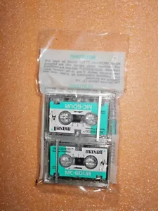 Maxell MC-60UR Micro Cassette PACK OF 2 BRAND NEW NOS Recorder Answering Machine - Picture 1 of 2